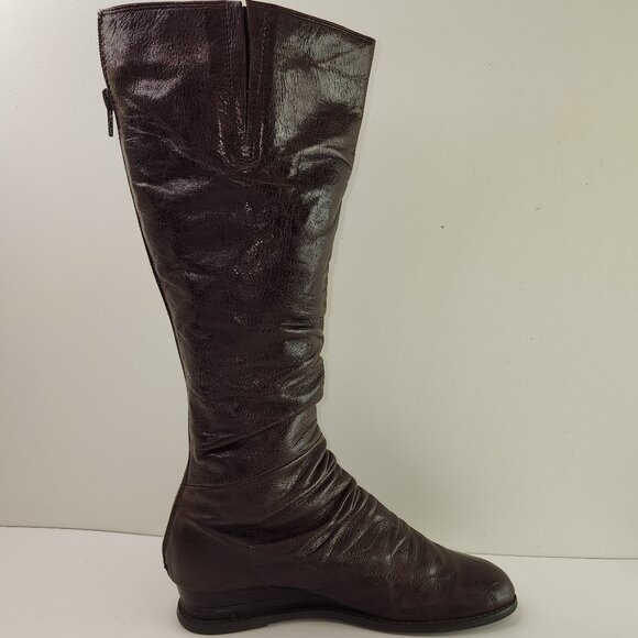 Miz Mooz Bonnie Brown Leather Tall Winter Boots (8 US) - Picture 3 of 10